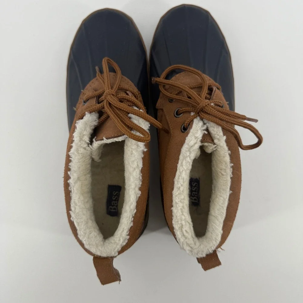 G.H. Bass Hail I Duck Shoes Women's W9 Brown Tan Shearling Lined Water-Resistant
